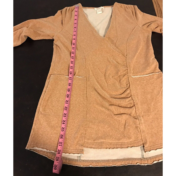 Sundance Catalog LouLou Brown Faux Wrap Tunic - Size Small - Picture 9 of 9